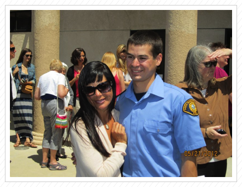 Skyler and proud Mother at Fire Academy graduation Skyler and proud Mother at Fire Academy graduation