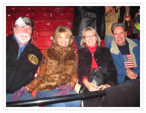 Mike, Betz, Bella, Bob - opening night NFR 2010 Mike, Betz, Bella, Bob - opening night NFR 2010