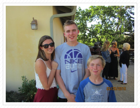 Miranda, Blake and Scotty at Miranda's 14th birthday party - 2015 Miranda, Blake and Scotty at Miranda's 14th birthday party - 2015