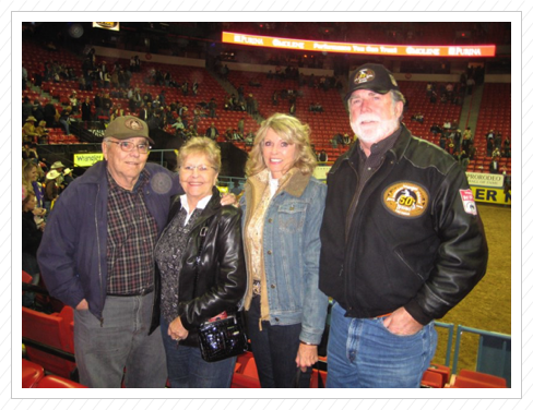 Lester & Emma Roy, Betz & Mike Hadley
NFR 2009 Lester & Emma Roy, Betz & Mike Hadley
NFR 2009