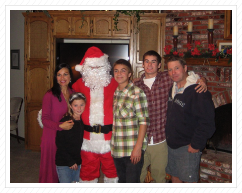 Theresa, Randi, Santa, Colby, Skyler, Chris Theresa, Randi, Santa, Colby, Skyler, Chris