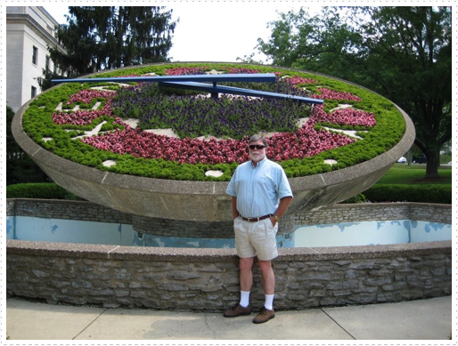Mike at clock Mike at clock